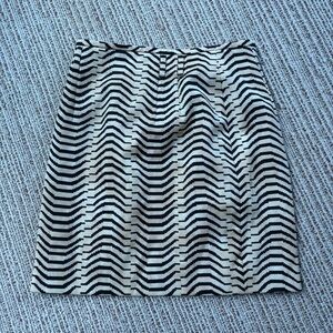 Vintage 90s French animal print pencil skirt